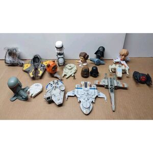 Star Wars Random Lot Of Toys Burger King McDonalds Minor Wear AS-IS READ DESCRIP